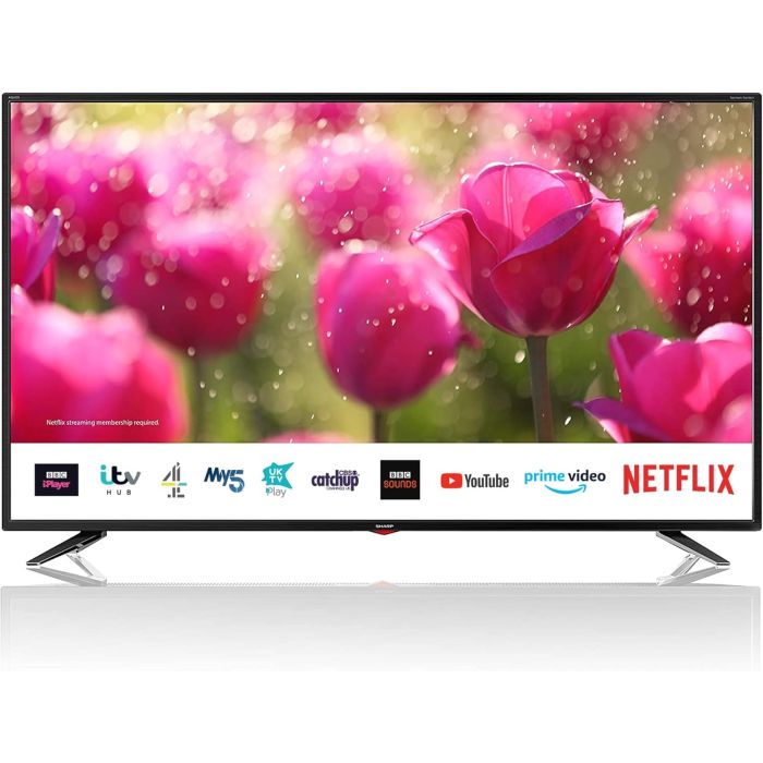 Sharp C50BJ3KF2FB 50 Inch 4K Smart TV HDR Dolby Digital Audio SD Card Reader
