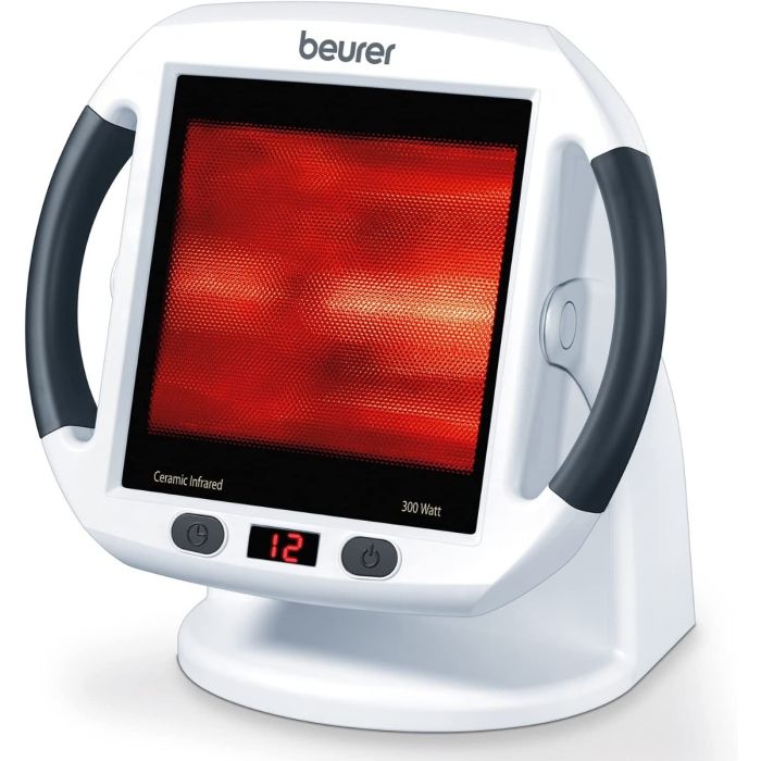 Beurer IL50 Infrared Heat Lamp Infrared Light Therapy 300W UV Blocker White