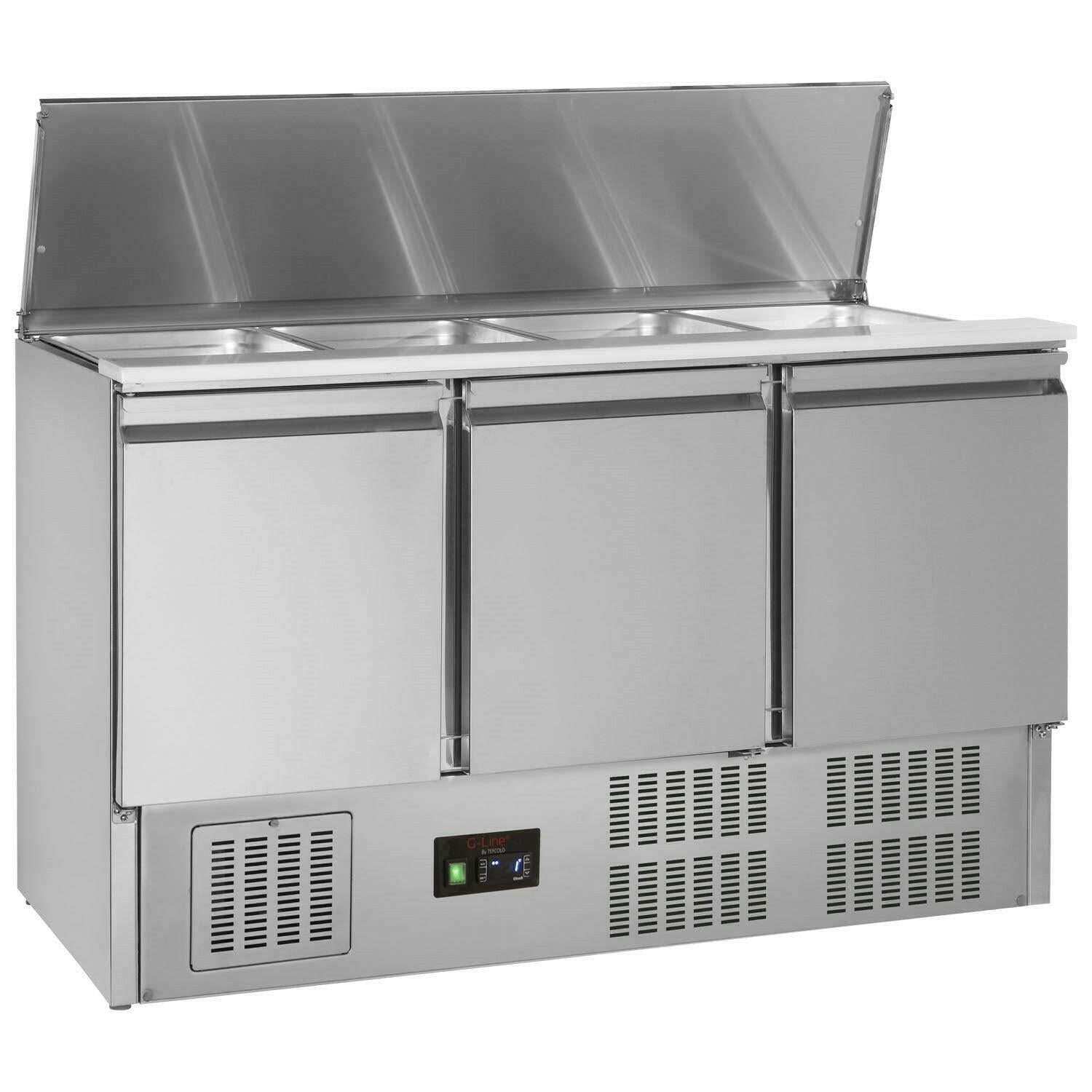 Tefcold G-Line GS365 Three Door Saladette Preparation Counter