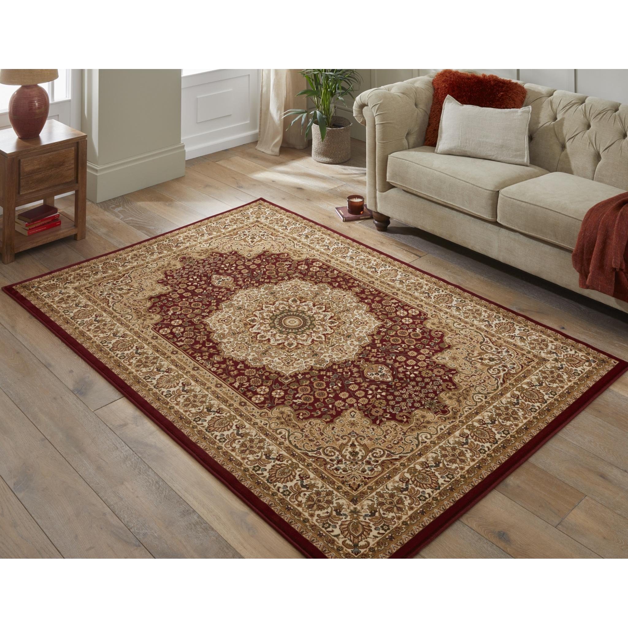Grand Heritage GH101 Traditional Oriental Medallion 1 Million Point Quality Classic Rug in Red Medium 120x170 cm (4'x5'6")