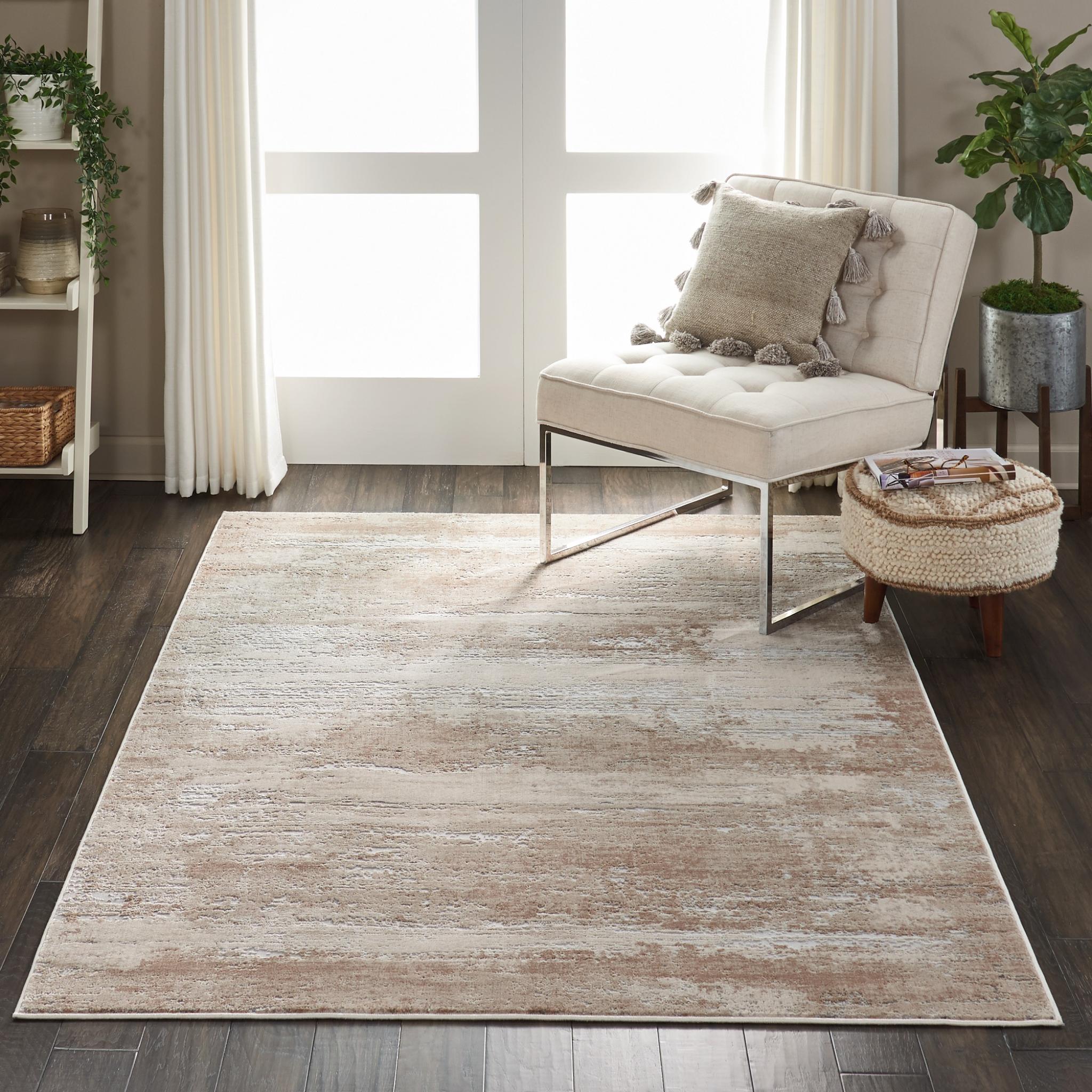Rustic Textures RUS03 Modern Abstract Rug in Beige Medium 120x180 cm (4'x5'11'')