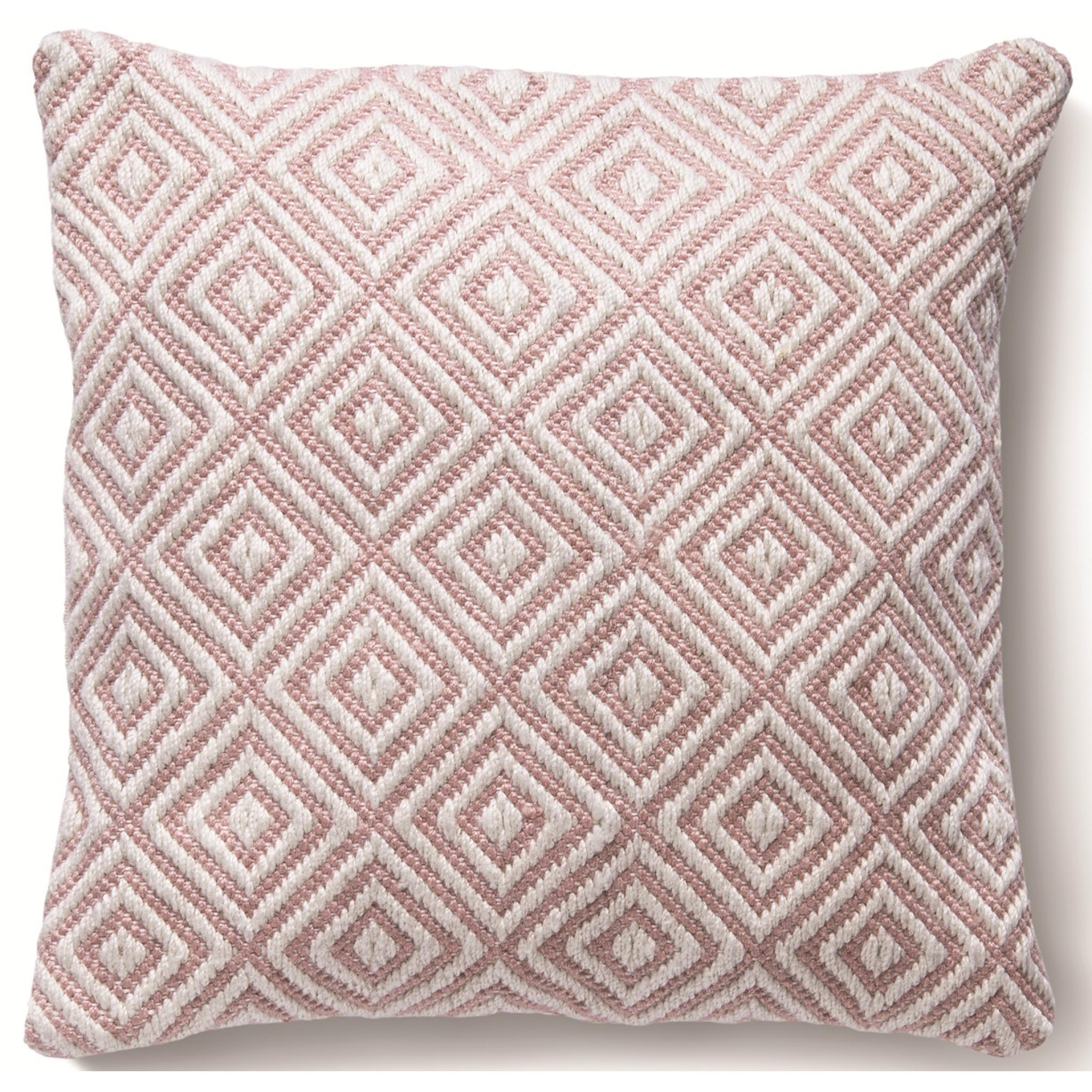 Hug Rug Woven Diamond Cushions in 45x45 cm Rose