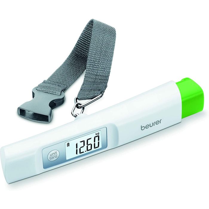 Beurer LS20 Eco Luggage Scales with Dynamo Recharge 50 Kg Weight Capacity White
