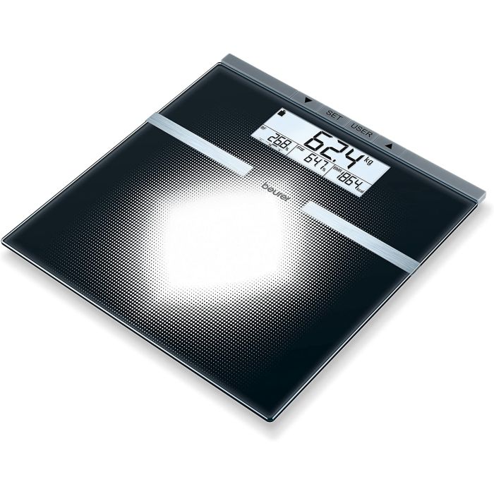 Beurer BG21 Diagnostic Bathroom Scales BMI Calculation LCD Display Black