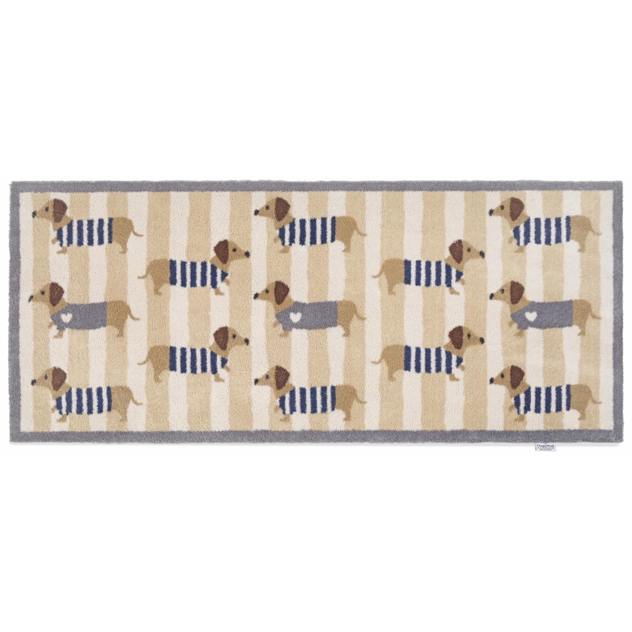 Hug Rug Sausage Dog Chic Home Entryway Doormat Washable Non-Slip Rug or Runner Runner 65x150 cm (2'1"x4'11")