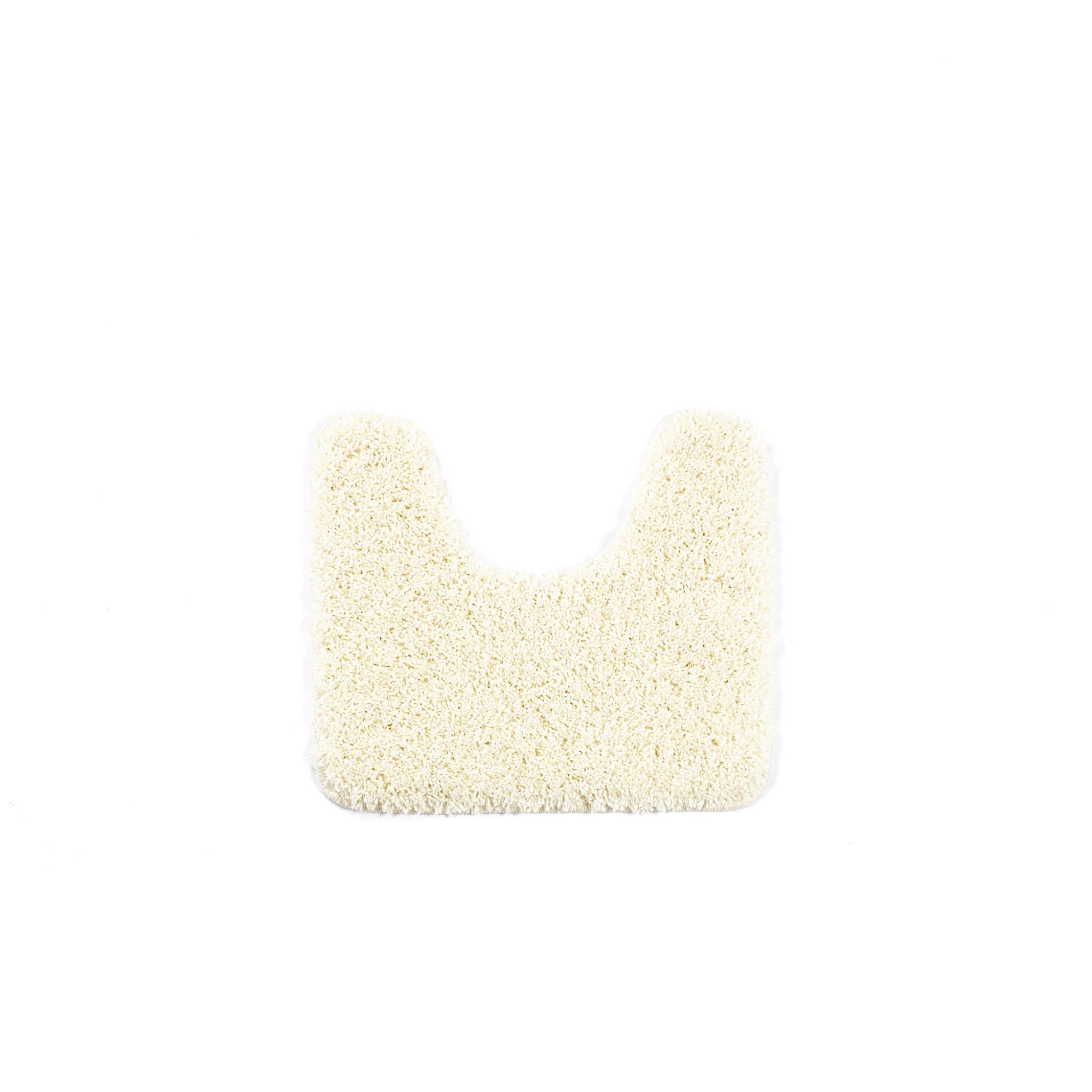 Buddy Bath Washable Shaggy Mats Non-Slip Rug in Ivory Pedestral 50x45 cm
