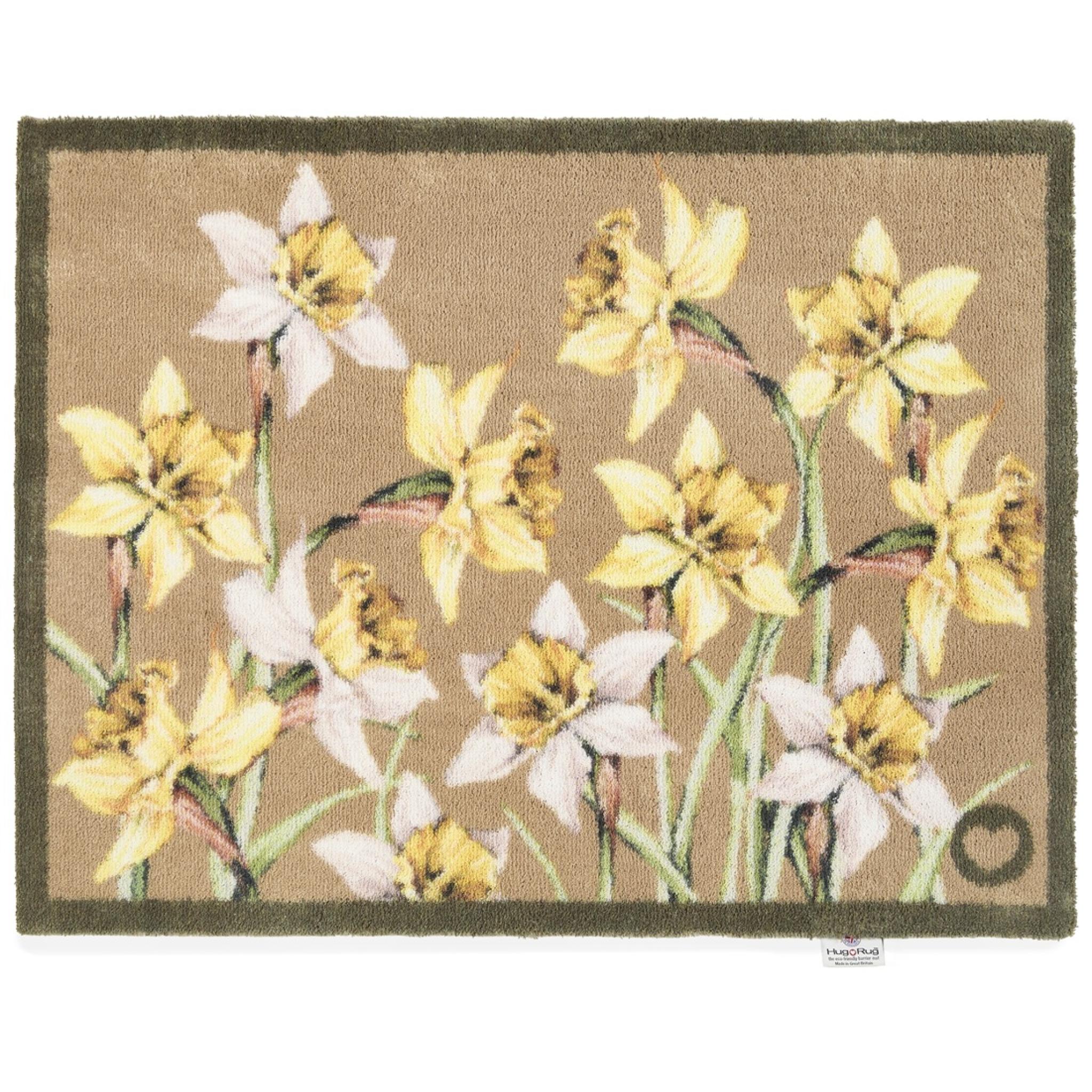 Hug Rug Daffodil Blooms Soft Yellow Home Entryway Doormat Rug or Runner 65x85 cm (2'1"x2'9")