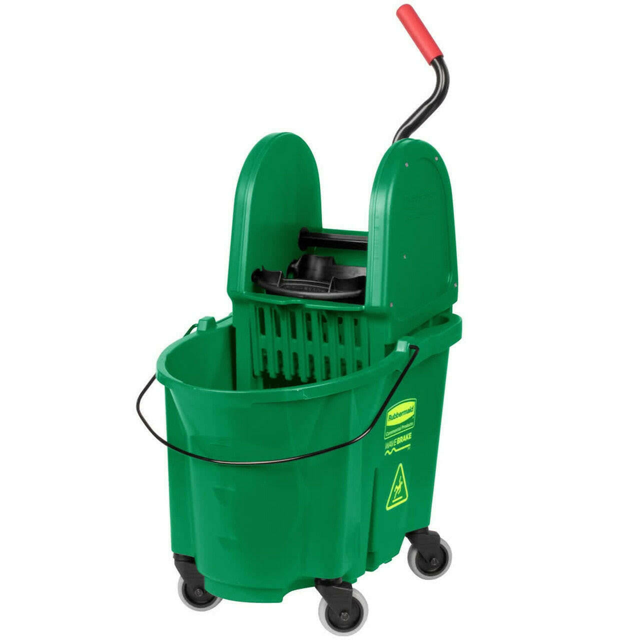 Rubbermaid Green Bucket Wavebrake Down Press Combo