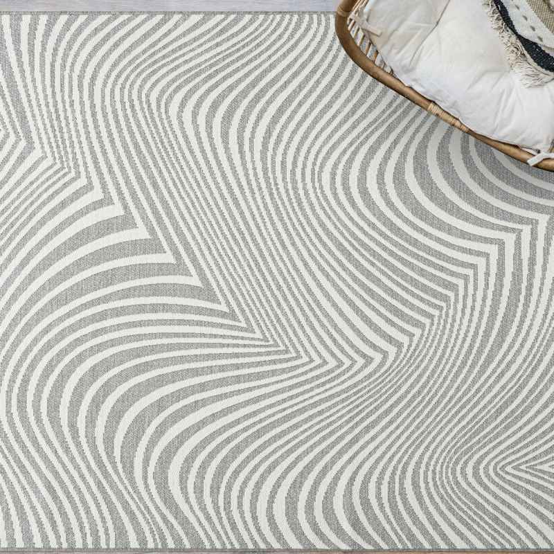 Brighton Flatweave Indoor Outdoor Rugs 98038 3062 in Grey