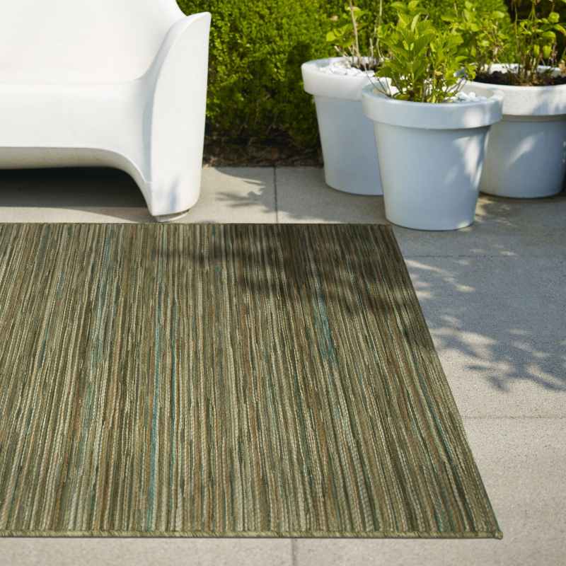 Brighton Indoor Outdoor 98122 2001 Rugs in Beige Blue