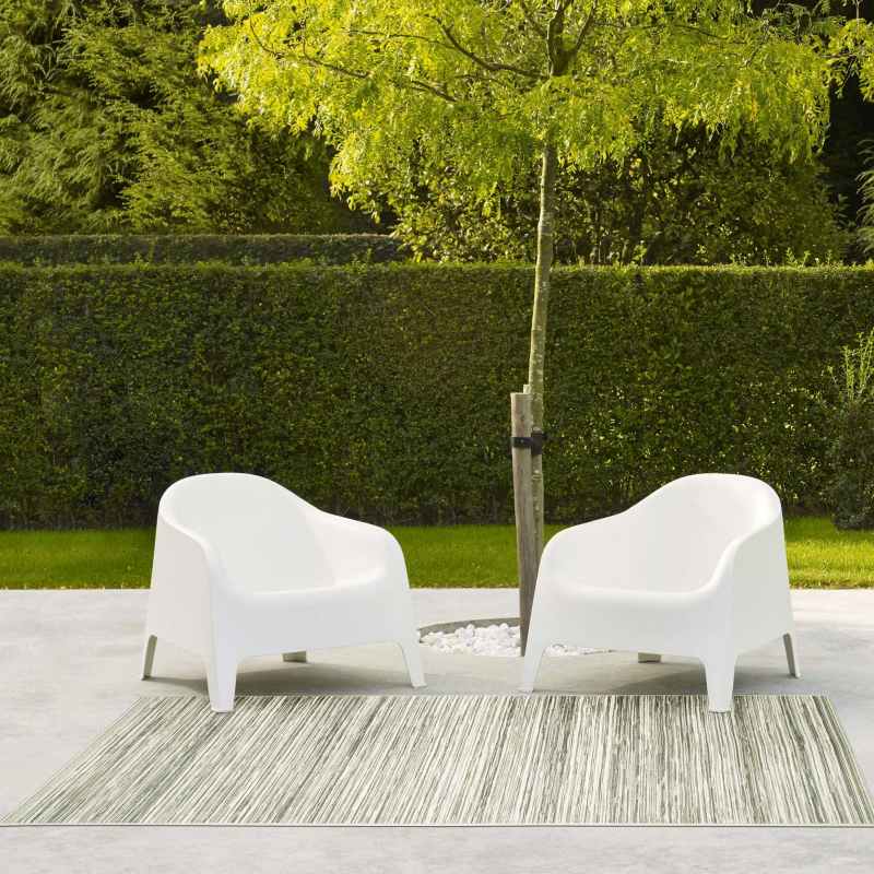 Brighton Indoor Outdoor 98122 6000 Rugs in Cream Multi