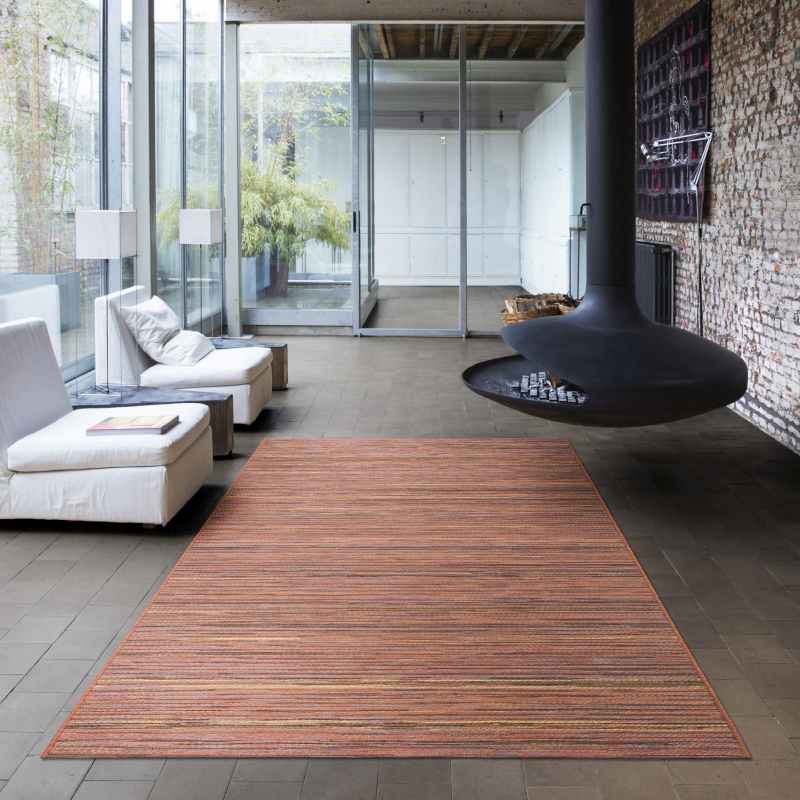 Brighton Indoor Outdoor 98122 8000 Rugs in Orange Multi