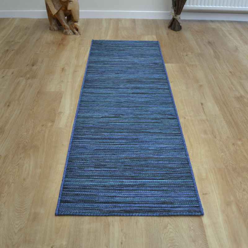 Brighton Indoor Outdoor 98122 5002 Runner Rugs in Dark Blue Multi