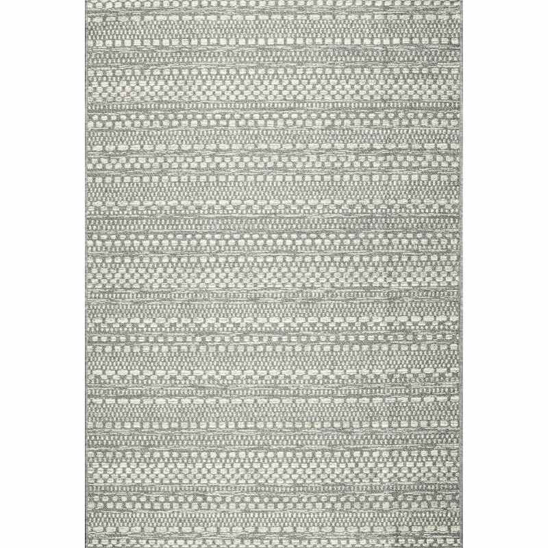 Brighton 98570 3036 Indoor Outdoor Flatweave Rugs in Silver Grey