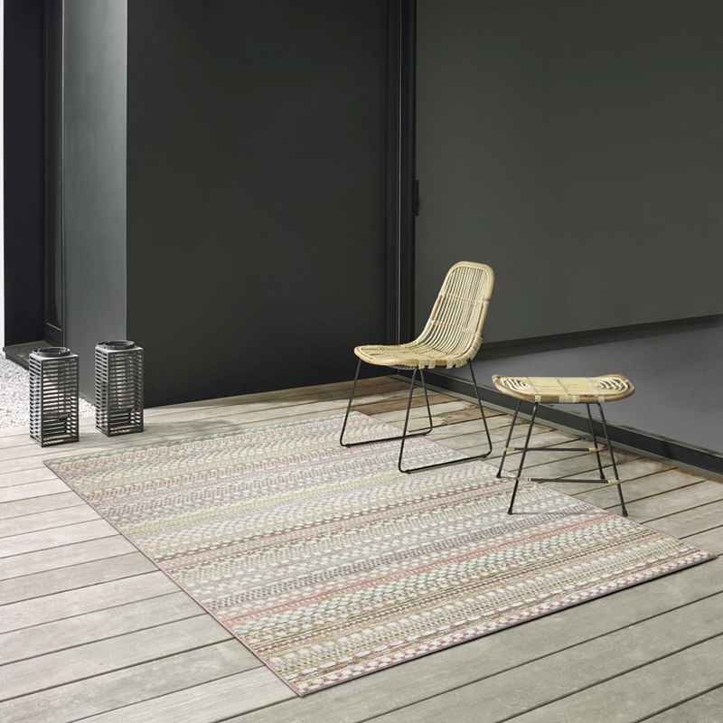 Brighton 98570 9008 Indoor Outdoor Flatweave Rugs in Pink