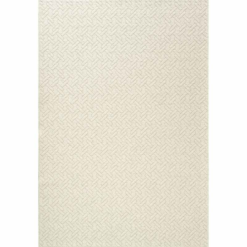 High Line Geometric Wool Rugs 99031 6015 in Cream