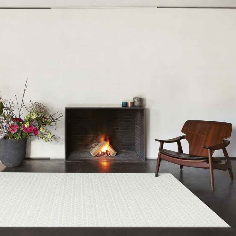 High Line Geometric Rugs 99103 5008 in Light Blue