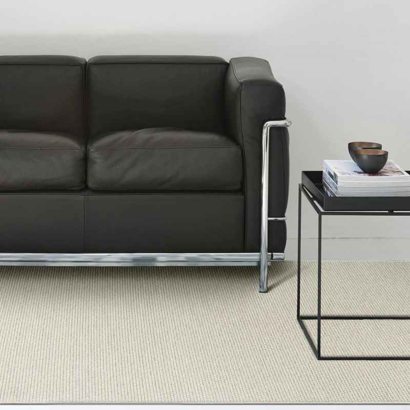 High Line Flatweave Modern Wool Rugs 99215 6001 in Ivory Grey