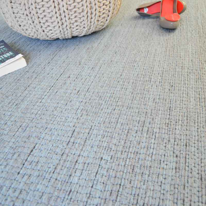 High Line Modern Wool Rugs 99633 5006 in Light Blue