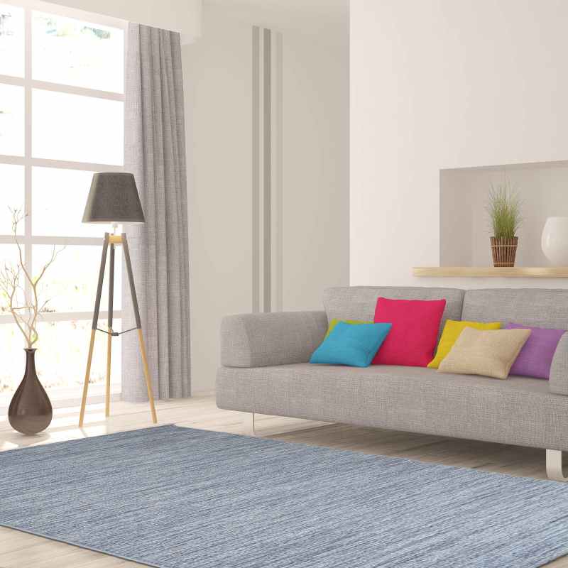 High Line Modern Wool Rugs 99633 7004 in Mink Brown