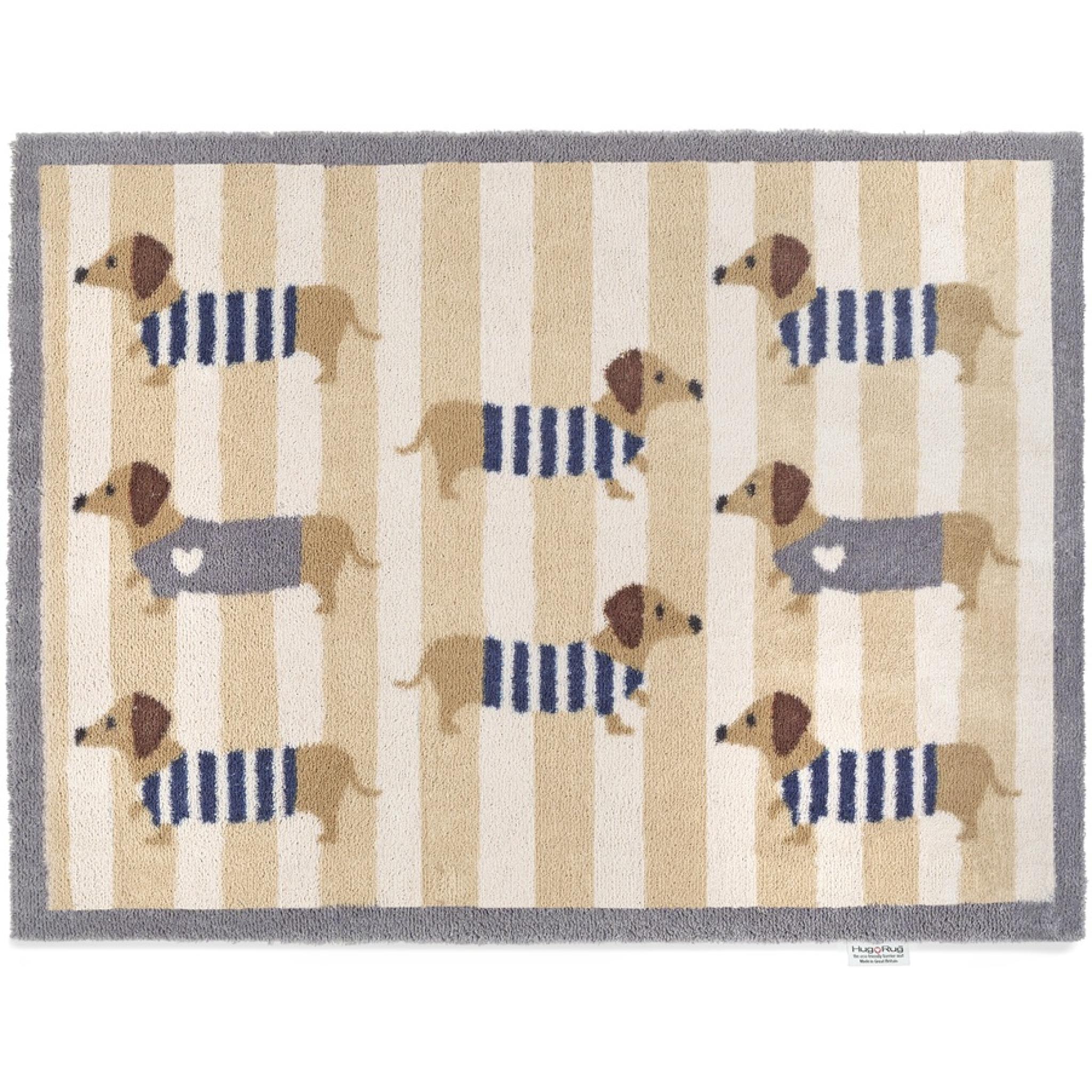 Hug Rug Sausage Dog Chic Home Entryway Doormat Washable Non-Slip Rug or Runner 65x85 cm (2'1"x2'9")