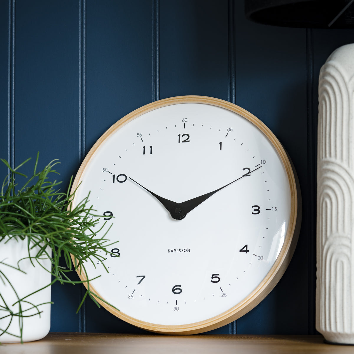 Karlsson Round Wall Clock "Osado" Dome