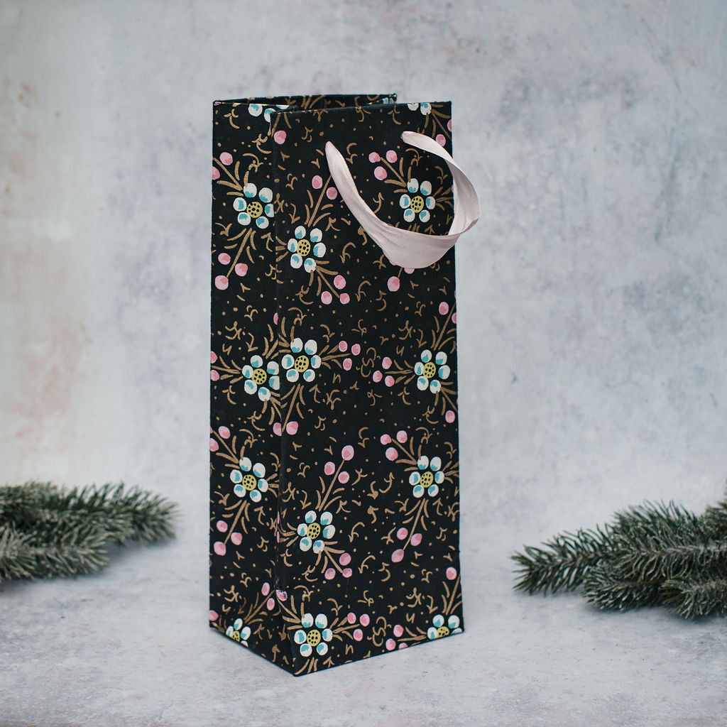 Black Indian Gift Bag - Bottle