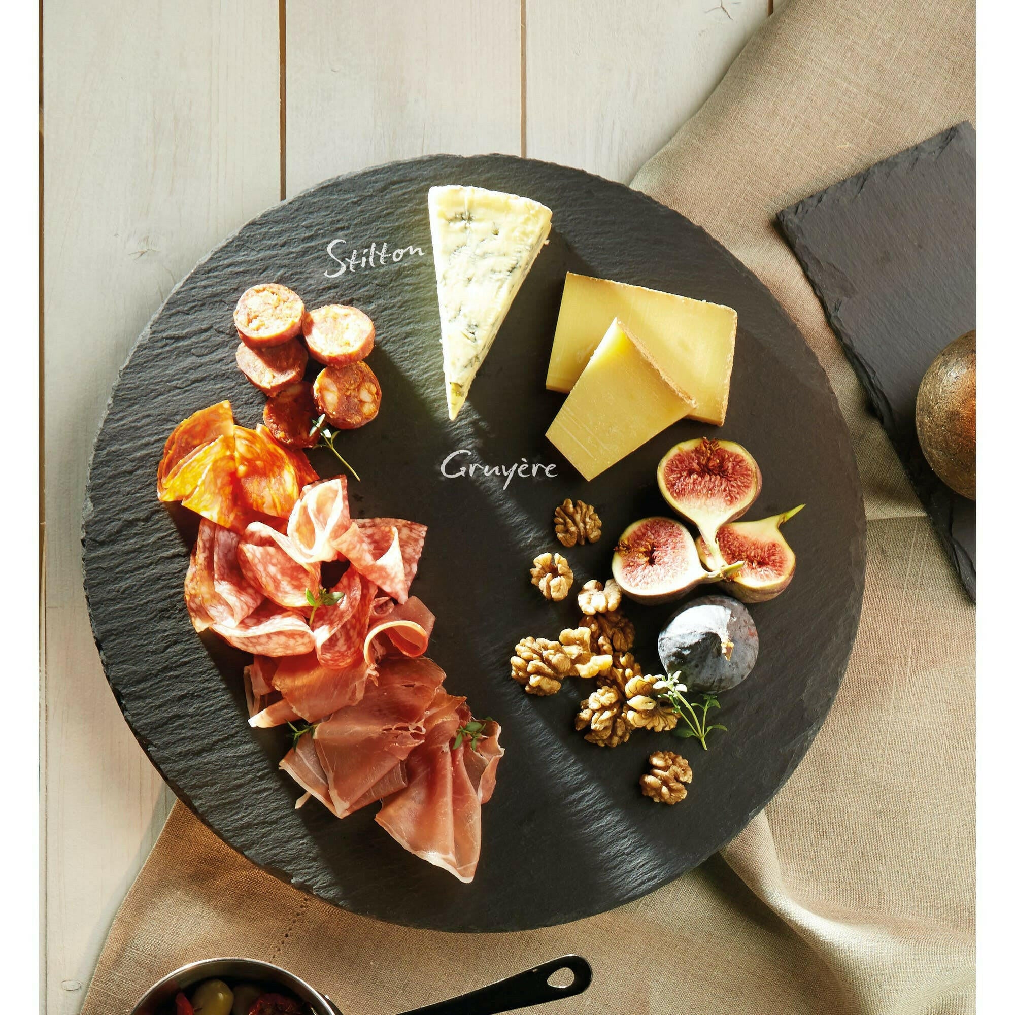 Artesà Slate Platter Lazy Susan