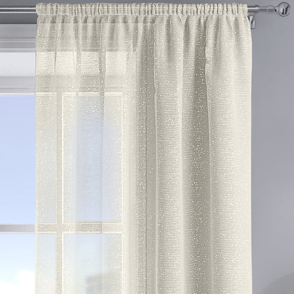 Velosso Alessandria Sparkle Cream Slot Top Voile Panel
