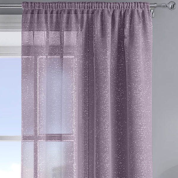 Velosso Alessandria Sparkle Mauve Slot Top Voile Panel