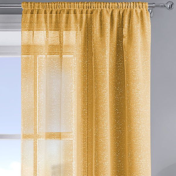 Velosso Alessandria Sparkle Ochre Slot Top Voile Panel