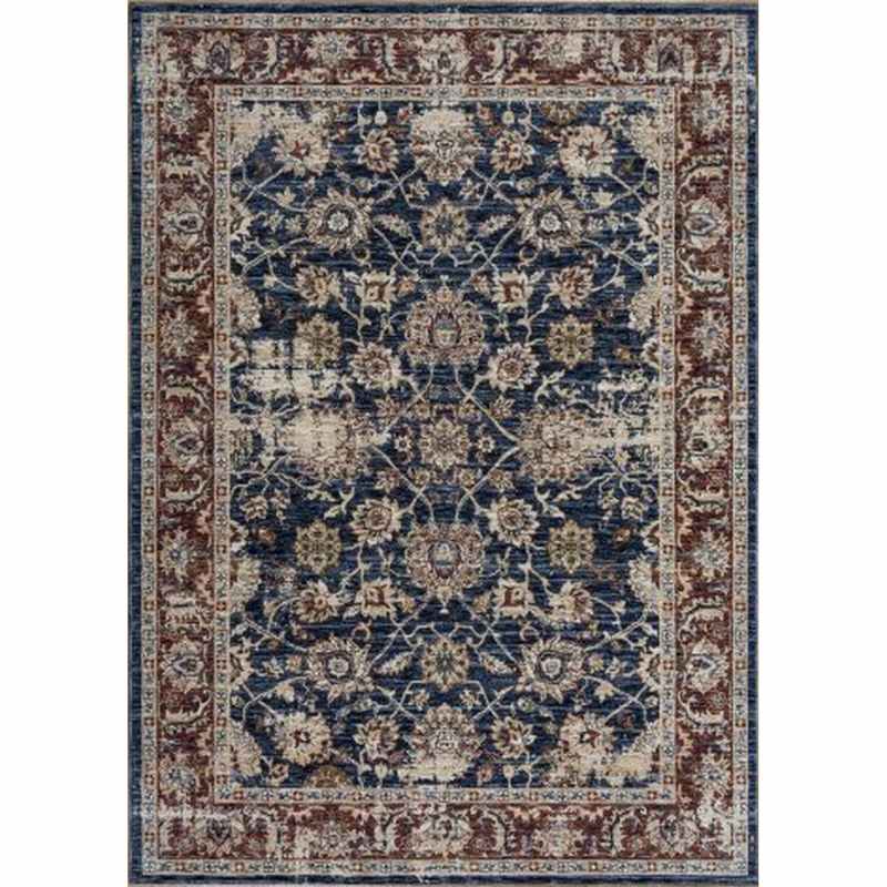 Alhambra Traditional Rugs 6549A in Dark and Light Blue