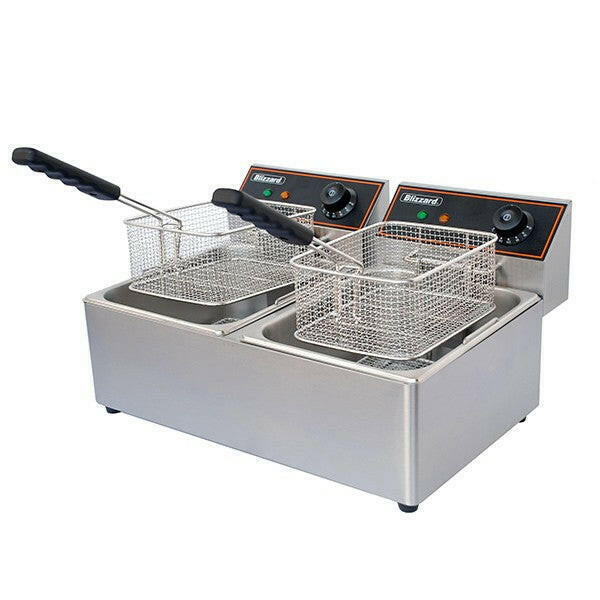 Blizzard BF6-6 Electric Double Tank 5000w Fryer 2x6 Litres