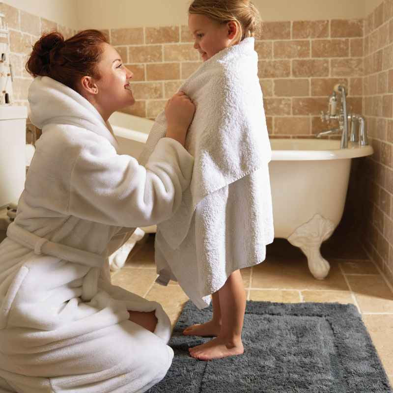 Hug Rug Bamboo Border mats in Graphite