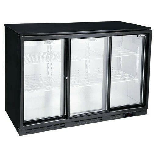 Blizzard BAR3SL Bottle Cooler 3 Sliding Doors 338 Bottles