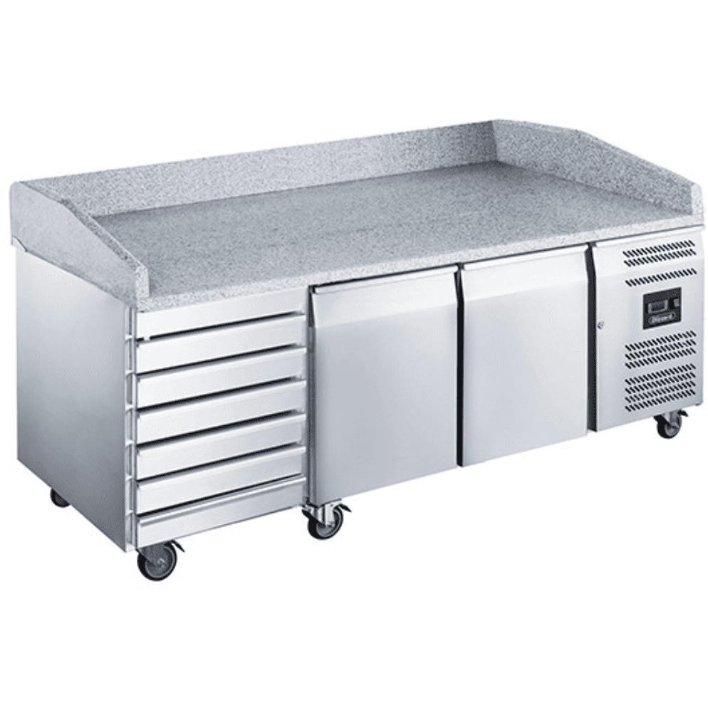 Blizzard BPB2000-7N Two Door & 7 Draw Refrigerated Prep Counter With Granite Work Top