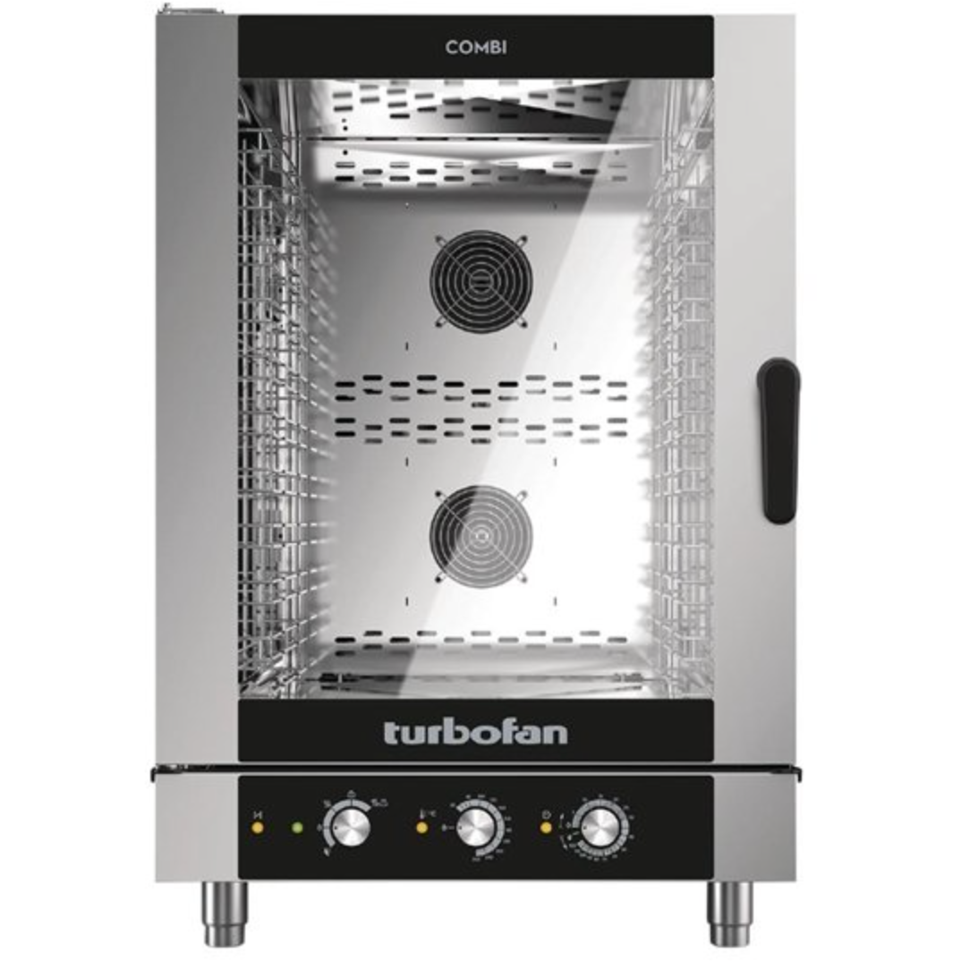 Blue Seal EC40M10 Turbofan 10 Grid Manual Control Combi Oven Electric