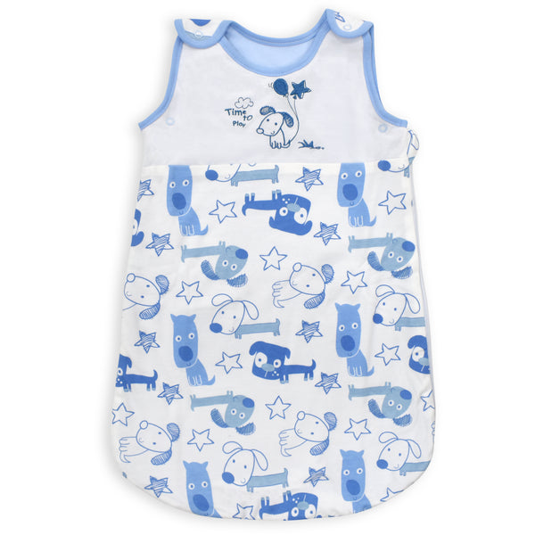 My Little World Time To Play Blue Dog Baby Sleeping Bag