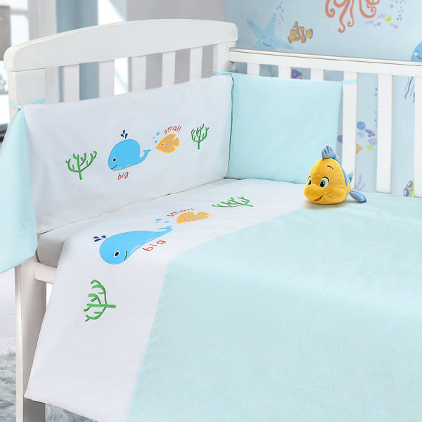 My Little World Blue Whale 2-Piece Nursery Bedding Bale Set