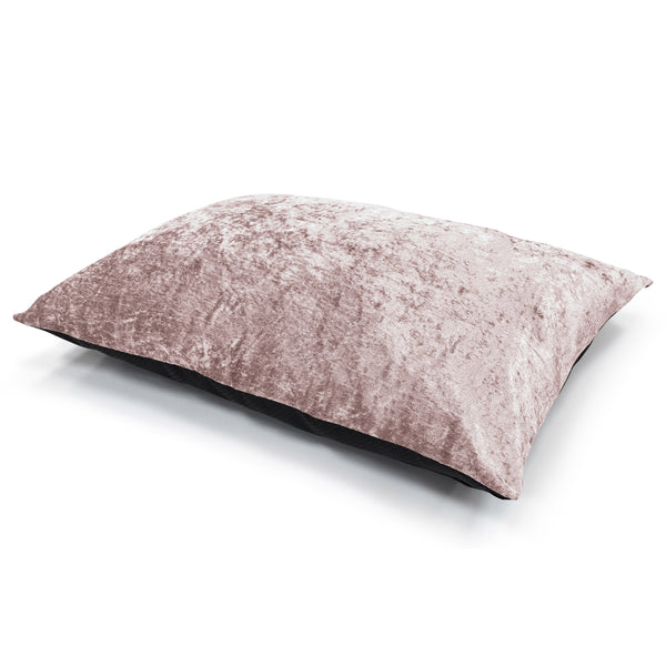 Intimates Blush Pink Crushed Velvet Floor Cushion