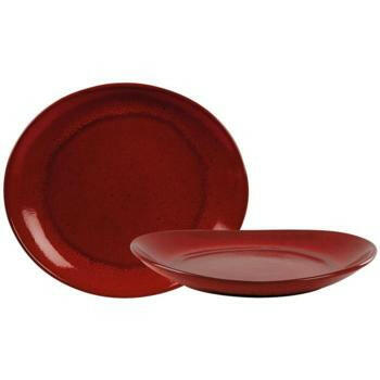 Rustico Lava Bistro Oval Plate 29.5x26cm/11.5"x10.25" Case Size 12