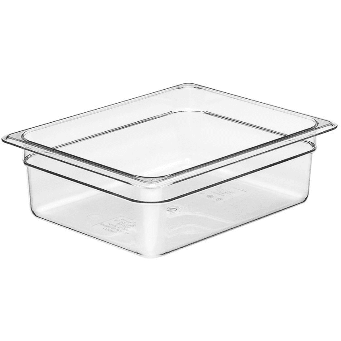 Cambro 24CW135 Clear Camwear Polycarbonate 1/2 Gastronorm Pan 100mm