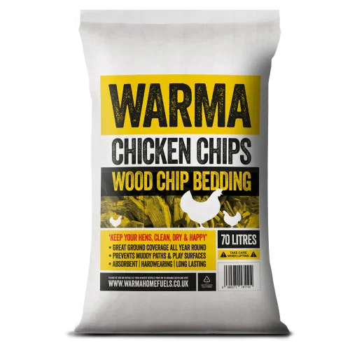 WARMA Premium Chicken Woodchips 70L