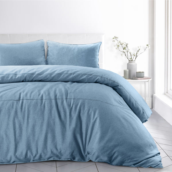 Sweet Dreams Denim Stonewash Duvet Cover & Pillowcase Set