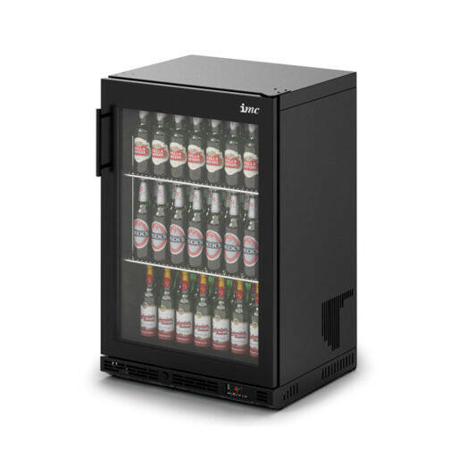 IMC F76/170/B Ventus V60 Black Undercounter Bottle Cooler 120 Bottles