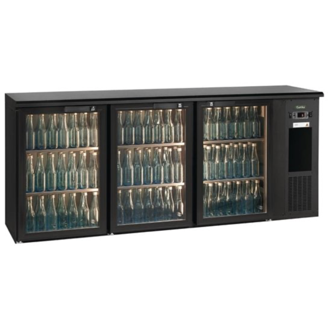 Gamko E3/222GMU84 Undercounter 3 Door Glass Bottle Cooler 537 Litres