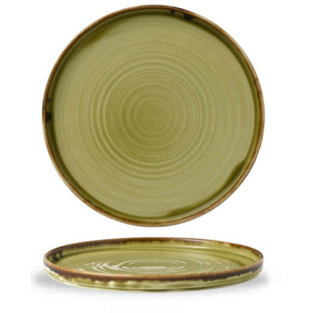 Dudson Harvest Green Walled Plate 26cm Case Size 6