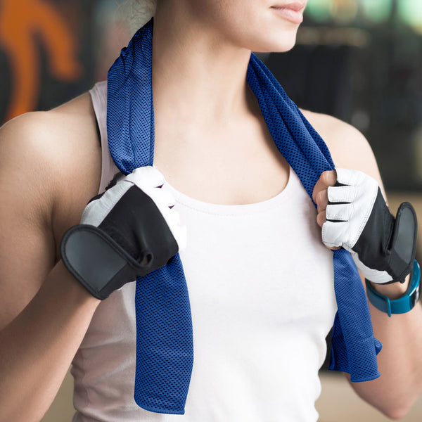 Velosso Dark Blue Active Cooling Gym Towel