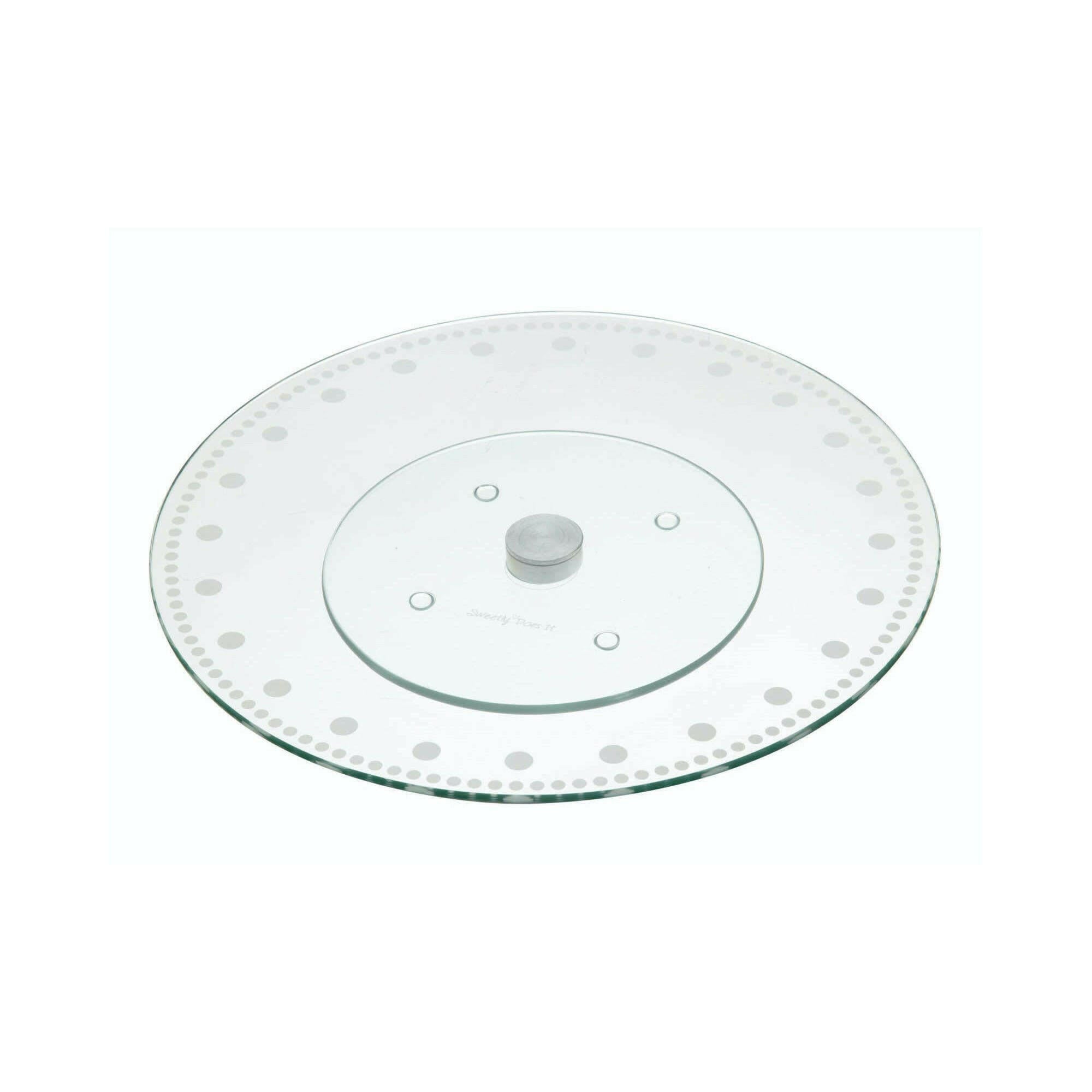 Revolving Glass Cake Stand 30cm