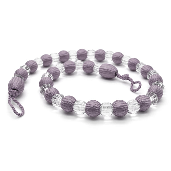 Velosso Krystal Mauve Beaded Curtain Tieback